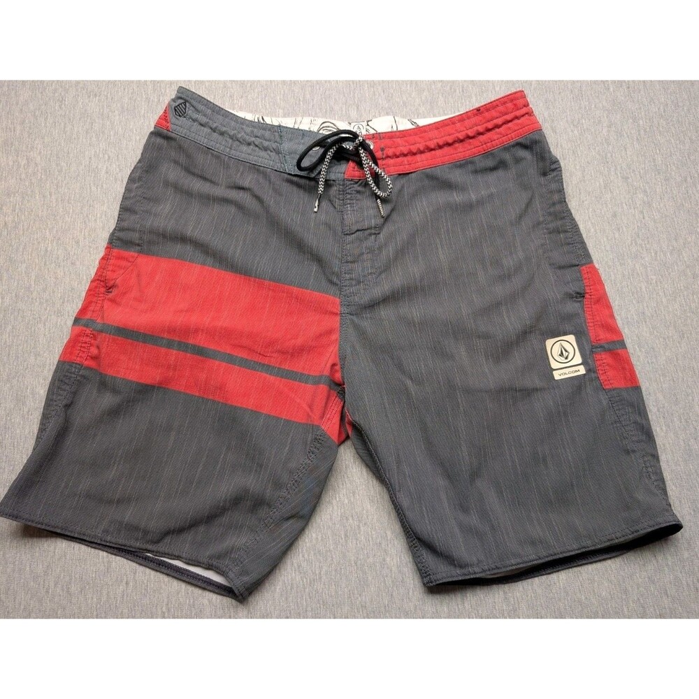 Volcom Board Shorts Mens 32 Slingers Beach Surf Swim Trunks Colorful